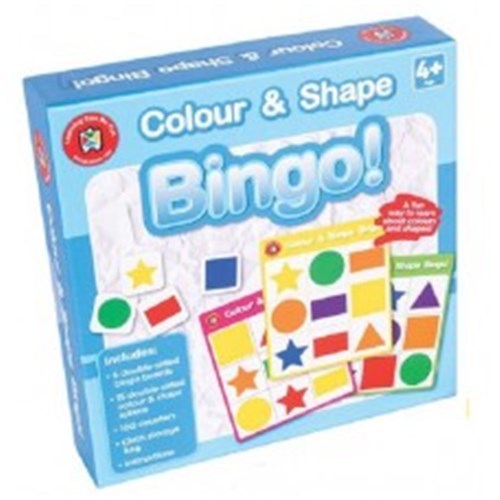 LEARNING CAN BE FUN BINGO Colour And Shape Bingo